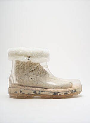Bottines/boots fourrée talon de 4 à 6cm beige UGG femme
