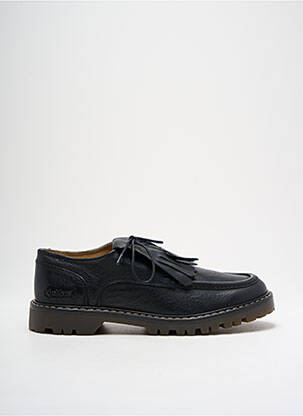 Derbies tissage satiné talon plat jusqu'à 3cm noir KICKERS femme