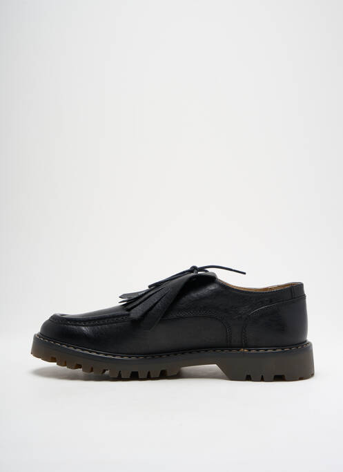 Derbies tissage satiné talon plat jusqu'à 3cm noir KICKERS femme