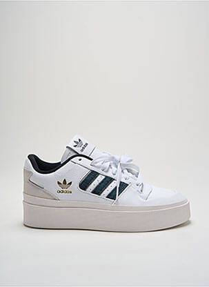 Baskets bout rond talon de 4 à 6cm blanc ADIDAS femme