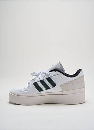 Baskets bout rond talon de 4 à 6cm blanc ADIDAS femme
