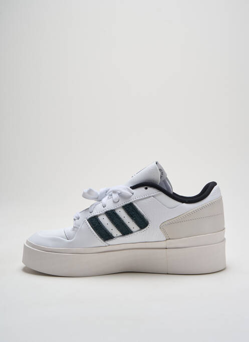 Baskets bout rond talon de 4 à 6cm blanc ADIDAS femme