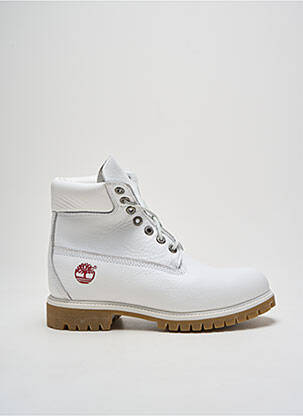 Bottines/boots tissage satiné talon bas blanc TIMBERLAND homme