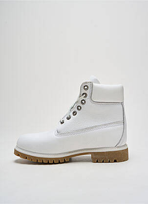 Bottines/boots tissage satiné talon bas blanc TIMBERLAND homme