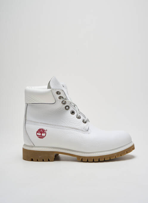 Bottines/boots tissage satiné talon bas blanc TIMBERLAND homme
