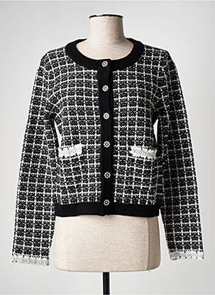 Gilet manches longues col rond noir LES P'TITES BOMBES femme