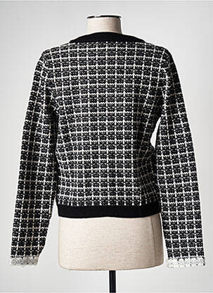 Gilet manches longues col rond noir LES P'TITES BOMBES femme