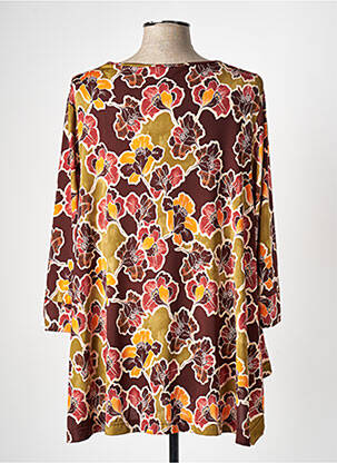 T-shirt manches 3/4 manches 3/4 jaune JORGIE PARIS femme