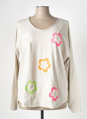 T-shirt beige FARFALLA pour femme seconde vue