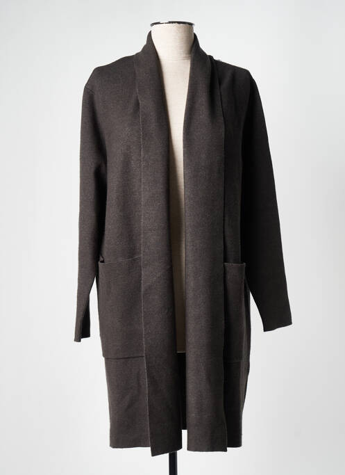Gilet manches longues gris LES P'TITES BOMBES pour femme