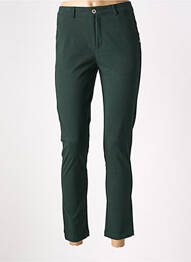 Pantalon chino taille basse taille basse vert SARAH JOHN femme