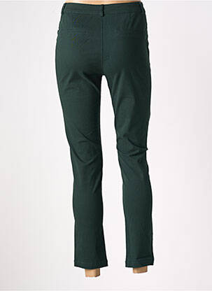 Pantalon chino taille basse taille basse vert SARAH JOHN femme
