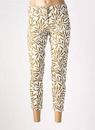 Pantalon 7/8 tissage popeline taille normale vert LES P'TITES BOMBES femme