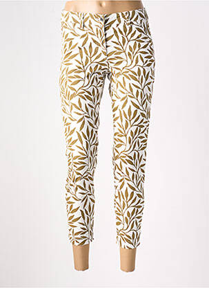 Pantalon 7/8 tissage popeline taille normale vert LES P'TITES BOMBES femme