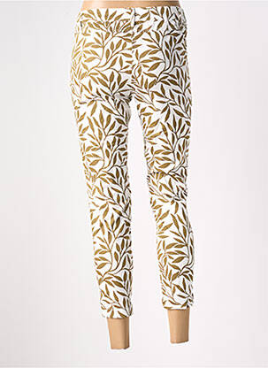 Pantalon 7/8 tissage popeline taille normale vert LES P'TITES BOMBES femme