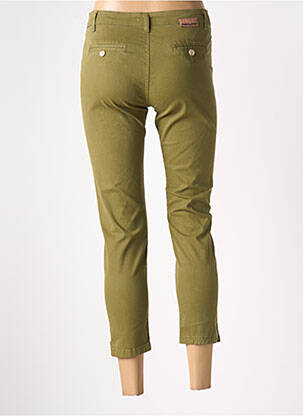 Pantalon chino taille basse taille basse vert PAKO LITTO femme