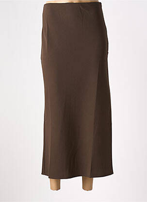 Jupe longue taille haute marron IVIVI femme