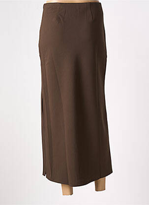 Jupe longue taille haute marron IVIVI femme