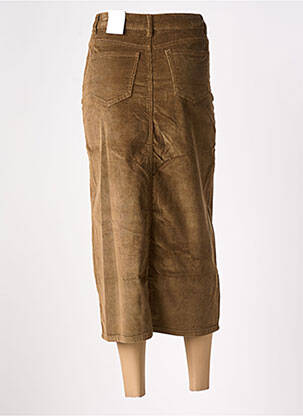Jupe longue coupe droite marron ONADO femme