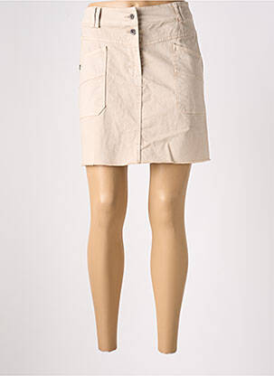 Jupe courte poches beige PAKO LITTO femme