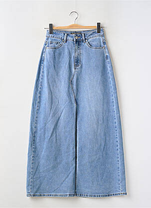 Jupe longue coupe droite bleu TOXIK3 femme