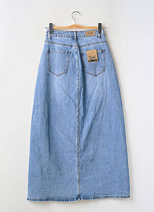 Jupe longue coupe droite bleu TOXIK3 femme