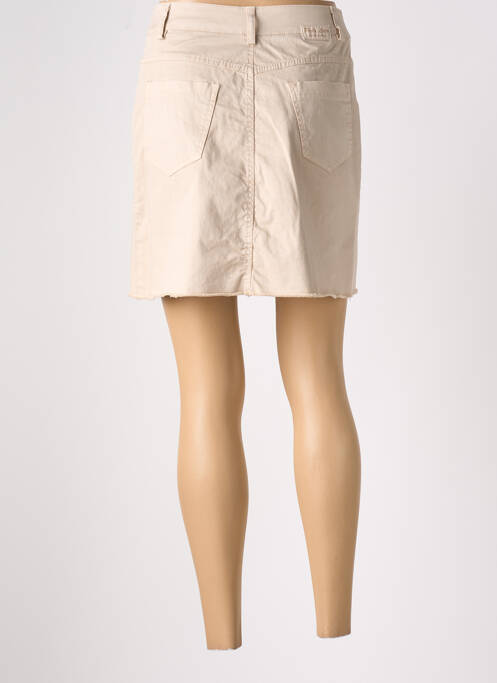 Jupe courte beige PAKO LITTO pour femme