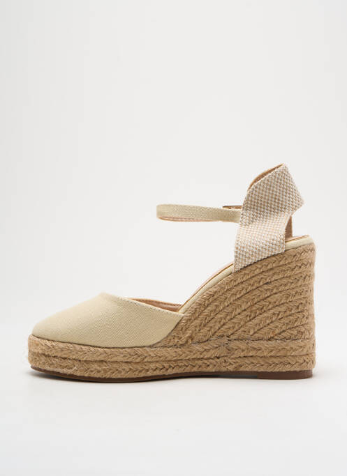 Espadrilles beige MOOW pour femme