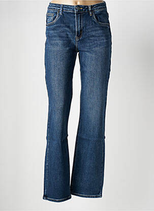 Jeans coupe droite stretch taille normale bleu TOXIK3 femme