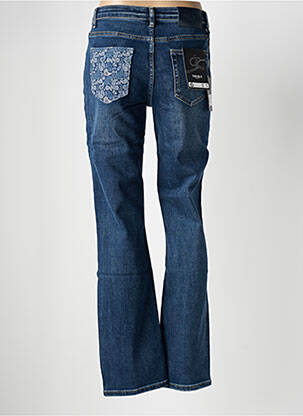 Jeans coupe droite stretch taille normale bleu TOXIK3 femme