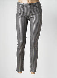 Jeans skinny taille normale taille normale gris TOXIK3 femme