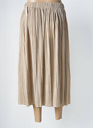Jupe mi-longue taille normale or GRACE & MILA femme