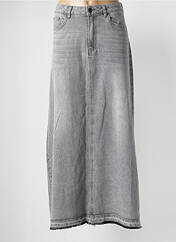 Jupe longue gris TOXIK3 pour femme seconde vue
