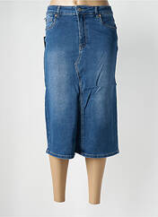 Jupe mi-longue bleu TOXIK3 pour femme seconde vue