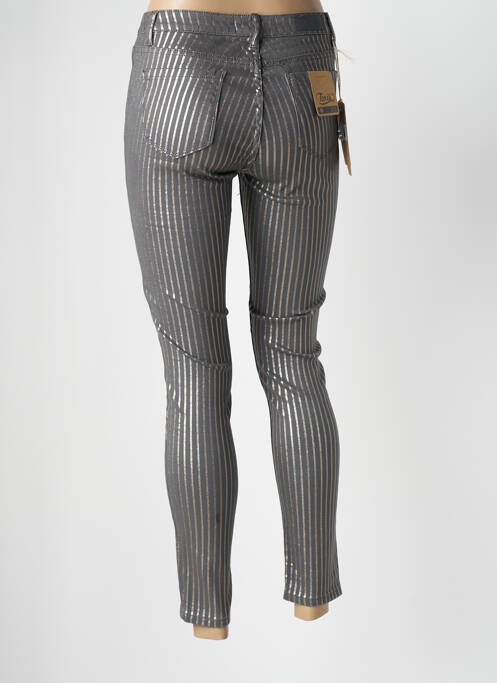 Jeans skinny gris TOXIK3 pour femme