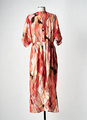 Robe longue orange LILIE PLUS pour femme seconde vue