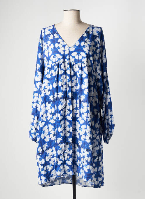 Robe mi-longue bleu C'MELODIE pour femme