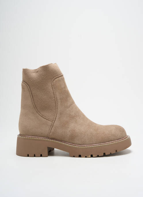 Bottines/Boots beige IDEAL pour femme