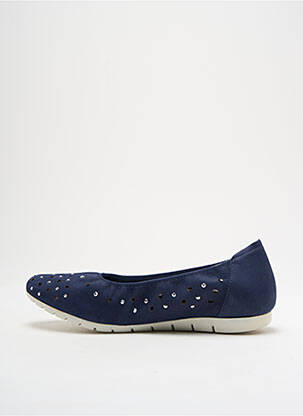 Ballerines semelle amovible talon plat jusqu'à 3cm bleu SABRINAS femme