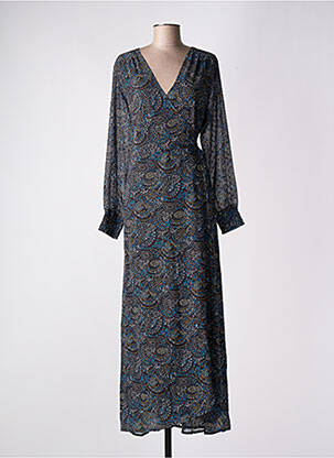 Robe longue manches longues manches longues noir LA FIANCÉE femme