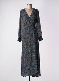 Robe longue manches longues manches longues noir LA FIANCÉE femme