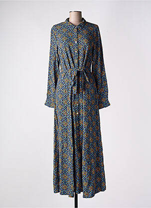 Robe longue manches longues manches longues bleu LA FIANCÉE femme