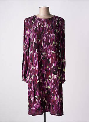 Robe mi-longue manches longues manches longues violet STREET ONE femme