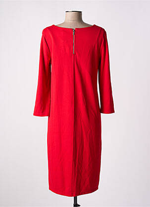 Robe mi-longue manches longues manches longues rouge STREET ONE femme
