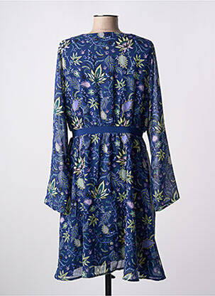 Robe courte manches longues manches longues bleu LA FIANCÉE femme