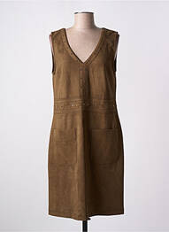 Robe mi-longue sans manche sans manche vert CHRISTINE LAURE femme