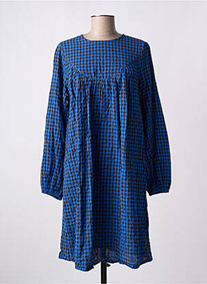 Robe mi-longue manches longues manches longues bleu B.YOUNG femme