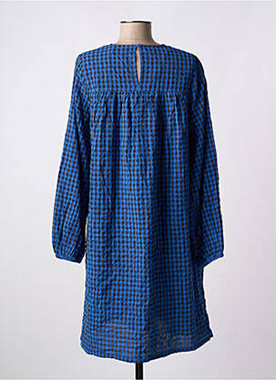 Robe mi-longue manches longues manches longues bleu B.YOUNG femme