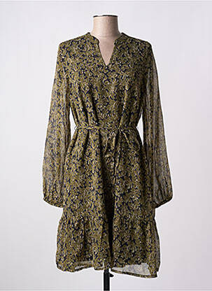 Robe courte manches longues manches longues vert B.YOUNG femme