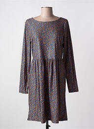 Robe courte coupe évasée manches longues bleu LA FIANCÉE femme